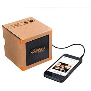 Smart Phone Speaker Box, AUX compatible, bedraad voor iPhone/Android en meer, Koper
