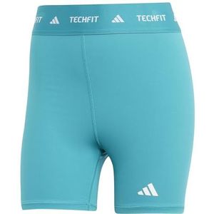 adidas - TECHFIT - Dames Shorts - Slim Fit - Hoge Taille - Sportbroeken
