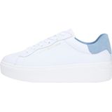 Tommy Hilfiger Vrouwen Chic Platform Cupsole Sneaker FW0FW09021 Low Top, Wit (Wit/Helder Water), 36, Wit Wit Helder Water, 36 EU