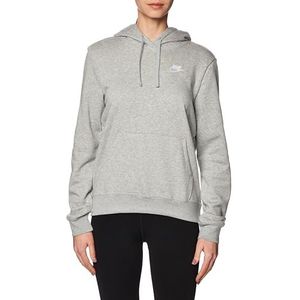 Nike DQ5793-063 Sportswear Club Fleece Hoodie Dames Dark Grey Heather/White maat M