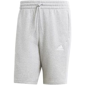 adidas Heren Essentials Fleece 3-Stripes Shorts, L lang, 2 inch