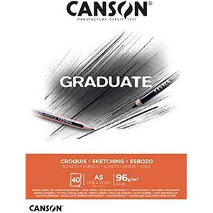 Canson Graduate Croquis Block A5 40H fijn 96 g