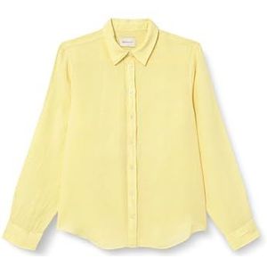 REG LINEN SHIRT, Dusty Light Yellow, 42