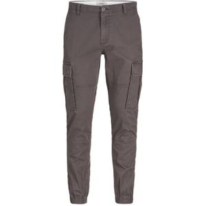 JJ REBEL - Jrebmichael Slim Show Noos - Cargobroek - Grijs - Slim Fit