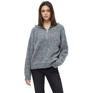 Desires Dames Juna Rits Trui, Donkergrijs Melange, XS