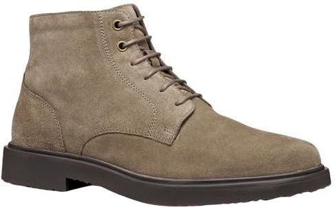 GEOX - Veterlaarzen - Taupe - Leer - Blokhak