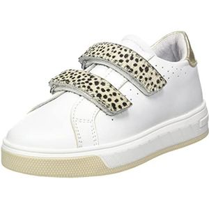 Gattino G1575 Sneakers voor meisjes, Witte zwarte stippen, 27 EU
