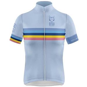 OTSO Stripes Turquoise fietsshirt, dames, blauw, turquoise, maat M