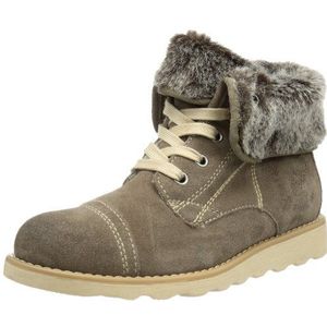 s.Oliver dames casual sneeuwlaarzen, Beige Pepper 324, 39 EU