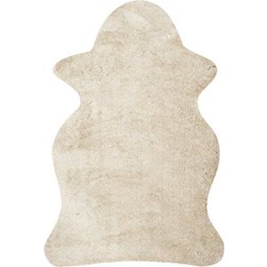 Safavieh Tapijt Shag, handgetuft, polyester, tapijt in taupe 60 X 91 cm Beige