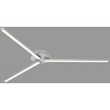 Briloner Leuchten Led-plafondlamp, plafondlamp, arm draaibaar, aluminiumkleurig