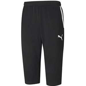PUMA Teamliga Training 3/4 broek voor heren, zwart-wit, maat XL