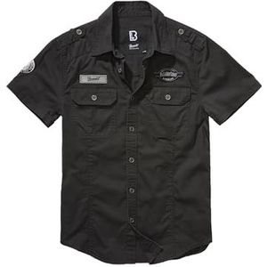 Brandit Luis Vintage shirt met korte mouwen voor heren, zwart, 5XL