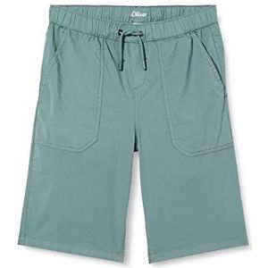 s.Oliver Junior Boy's broek, kort, groen, 152/BIG, groen, 152 cm