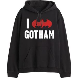 Batman Sweatshirt met capuchon voor heren, Zwart, M