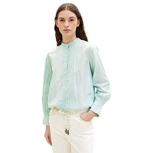 TOM TAILOR Dames blouse 1035262, 31129 - Green Gradient Stripe, 38