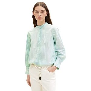 TOM TAILOR Dames blouse 1035262, 31129 - Green Gradient Stripe, 42