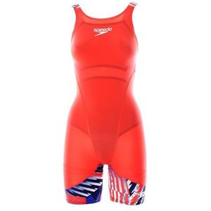 Speedo Dames Fastskin LZR Ignite Knieskin Badpak, Rood, 116