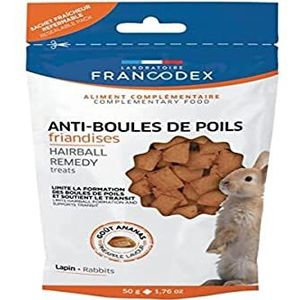 Francodex -Friandises anti-borstelverwijderaar voor konijnen, 50 g, FR-174131