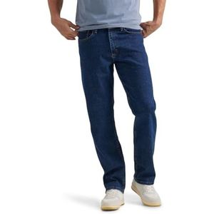 Wrangler Authentics Klassieke jeans met comfortabele taille voor heren, Donker Steengoed, 31W / 32L