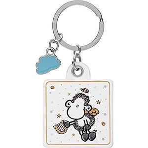 Sheepworld 47238 sleutelhanger beschermengel, kunstleer, met wolken-bedel, lengte 8,5 cm hanger, meerkleurig