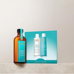 Moroccanoil Behandeling met kleurverzorgende shampoo/conditionermonster (verpakking kan variëren)