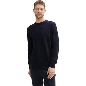 TOM TAILOR heren trui, 13160 - Knitted Navy Melange, XXL