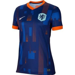 Nike Top Netherlands Dames Dri-Fit Stadium JSY Short-Sleeve Away, Blue Void/Safety Orange/Copa/White, FJ1444-492, XS