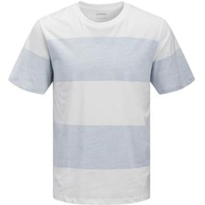 JJ REBEL Jrebpike Stripe Tee Ss Crew Neck, Chambray Blue, XS