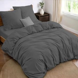 Dreamzie - Beddengoedset - 180x200 cm - 4-delig - Dekbedovertrek 240x220 cm - Hoeslaken 180x200 cm - Oeko-Tex