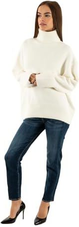 Onlazu Ls Cowlneck KNT, cloud dancer, S