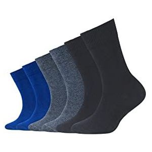 Camano Comfort Unisex Sokken 9300 (6 stuks), meerkleurig blauw (blauw 30), maat 19-22