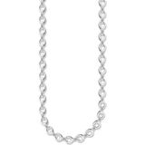 Thomas Sabo Sterling zilveren lint ketting X0091-001-12, 53, Sterling zilver, Geen edelsteen