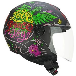 167 FLO - Motorhelm - Zwart - Thermoform Voeringen