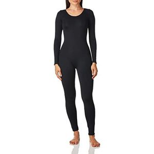 Capezio Unitard met lange mouwen voor dames, Zwart, L