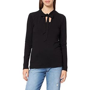 Noppies Studio Dames Top Nurs Ls Gwinn T-shirt, Black - P090, 36