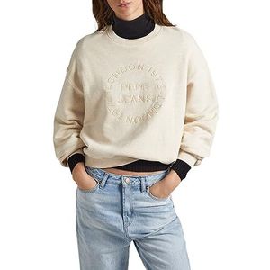 Pepe Jeans Cara Sweatshirt voor dames, Beige (Ivoor), XL
