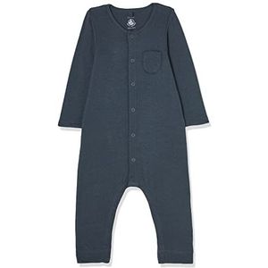 Petit Bateau A050R Lange jumpsuit, grijs ducky, 6 maanden uniseks, Grijs Ducky, 6 Maanden