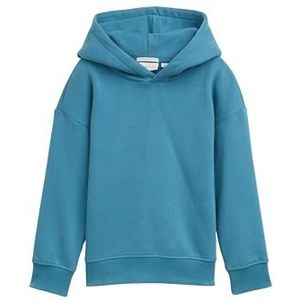 TOM TAILOR Oversized hoodie voor jongens en kinderen met print op de rug, 31524 - zeeblauw, 92-98