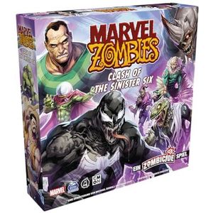 CMON, Marvel Zombies: Clash of the Sinister Six – Een zombicide spel, uitbreiding, kennerspel, Dungeon Crawler, 1-6 spelers, vanaf 14+ jaar, 60 minuten, Duits