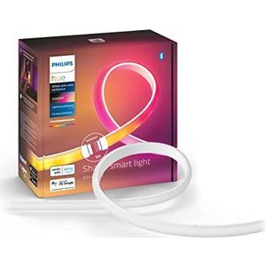 Philips Hue Ambiance Gradient Lightstrip - Wit en Gekleurd Licht - Werkt met Alexa en Google Home - Verbind met Bluetooth of Hue Bridge - Dimbaar - 100 cm Lange Ledstrip - Uitbreiding