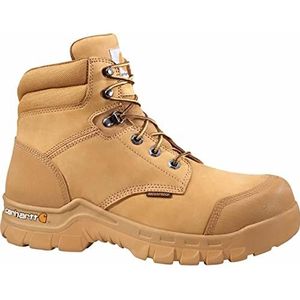 Carhartt Men's 6"" Rugged Flex Waterproof Breathable Composite Toe Leather Work Boot CMF6356, Wheat, 11 W US