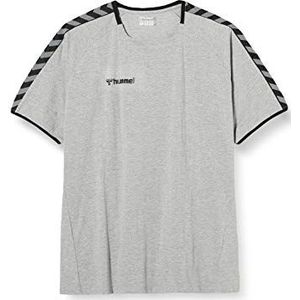 Hummel Heren hmlAUTHENTIC TRAINING TEE T-shirt, grijs melange, L