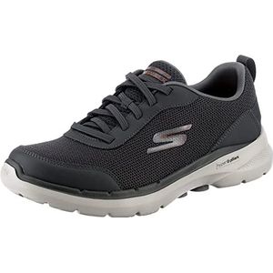 Skechers GO Walk 6 Bold Knight Sneakers, sportschoenen, grijs, 46 EU, grijs, 46 EU