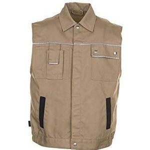 Planam vest Canvas 320, maat XL, kaki/zwart, 2165056