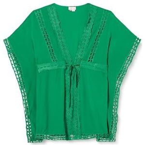 nascita dames kimono met gaatjes, groen, XL