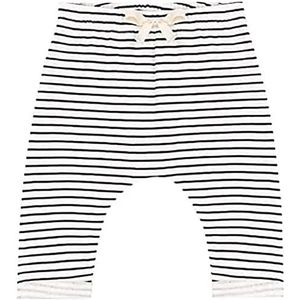 Petit Bateau Uniseks kinderbroek, wit marshmallow/blauw smoking, 0-3 Maanden