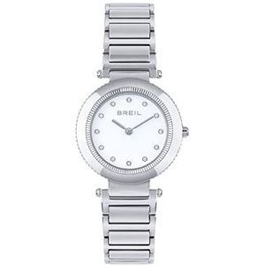 Breil - Horloge WATCH-TW1961 van staal voor dames, zilver/wit, Eén maat, armband