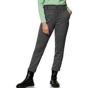 Street One Dames A375854 Paperbag stoffen broek, antraciet melange, W42/L28, antraciet melange, 42W x 28L