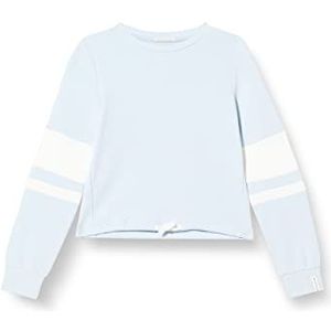 TOM TAILOR Meisjes Sweatshirts met koorddetail 1030804, 13302 - Light Metal Blue, 128